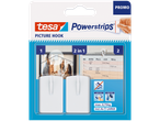 Tesa Powerstrips Picture Hook: Cârlige pentru tablouri fără găurire, ușor de aplicat și îndepărtat.