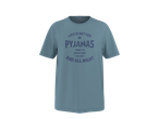 Pijama bărbătească ESMARA MEN albastru-gri cu textul 'LIFE IS BETTER IN PYJAMAS'