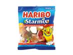 A bag of Haribo Starmix fruit juice gummies.