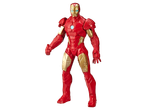 Figura de ação HASBRO MARVEL Homem de Ferro em armadura vermelha e dourada com olhos azuis brilhantes e reator de arco