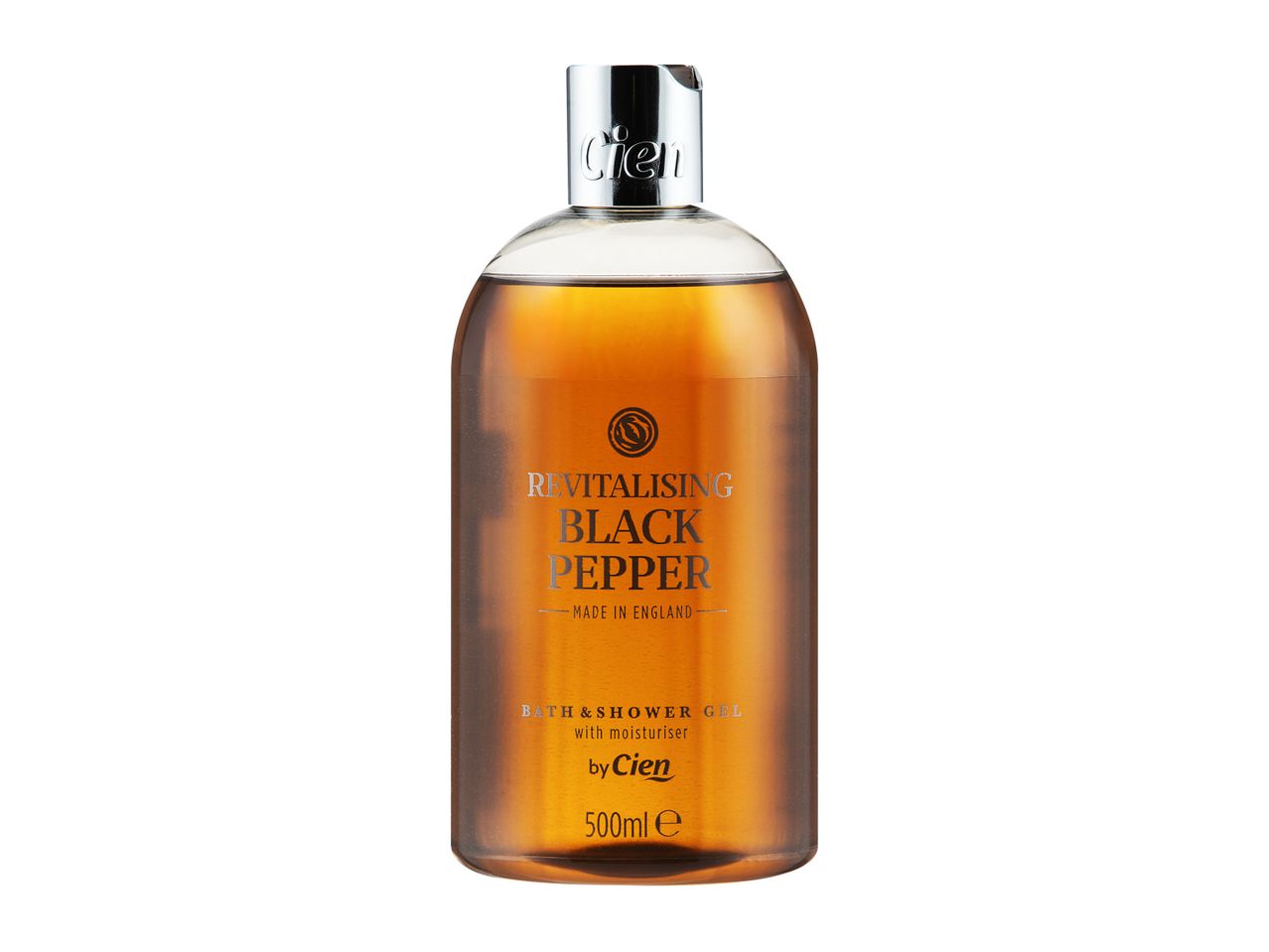 Cien Revitalising Black Pepper bath & shower gel.