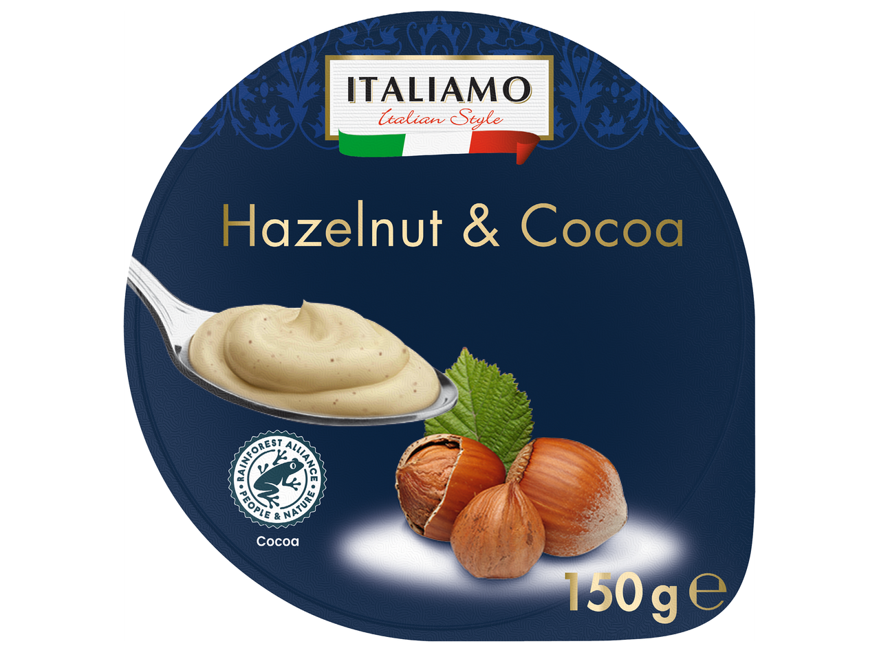 Крем от лешници и какао в кръгла опаковка, 150g