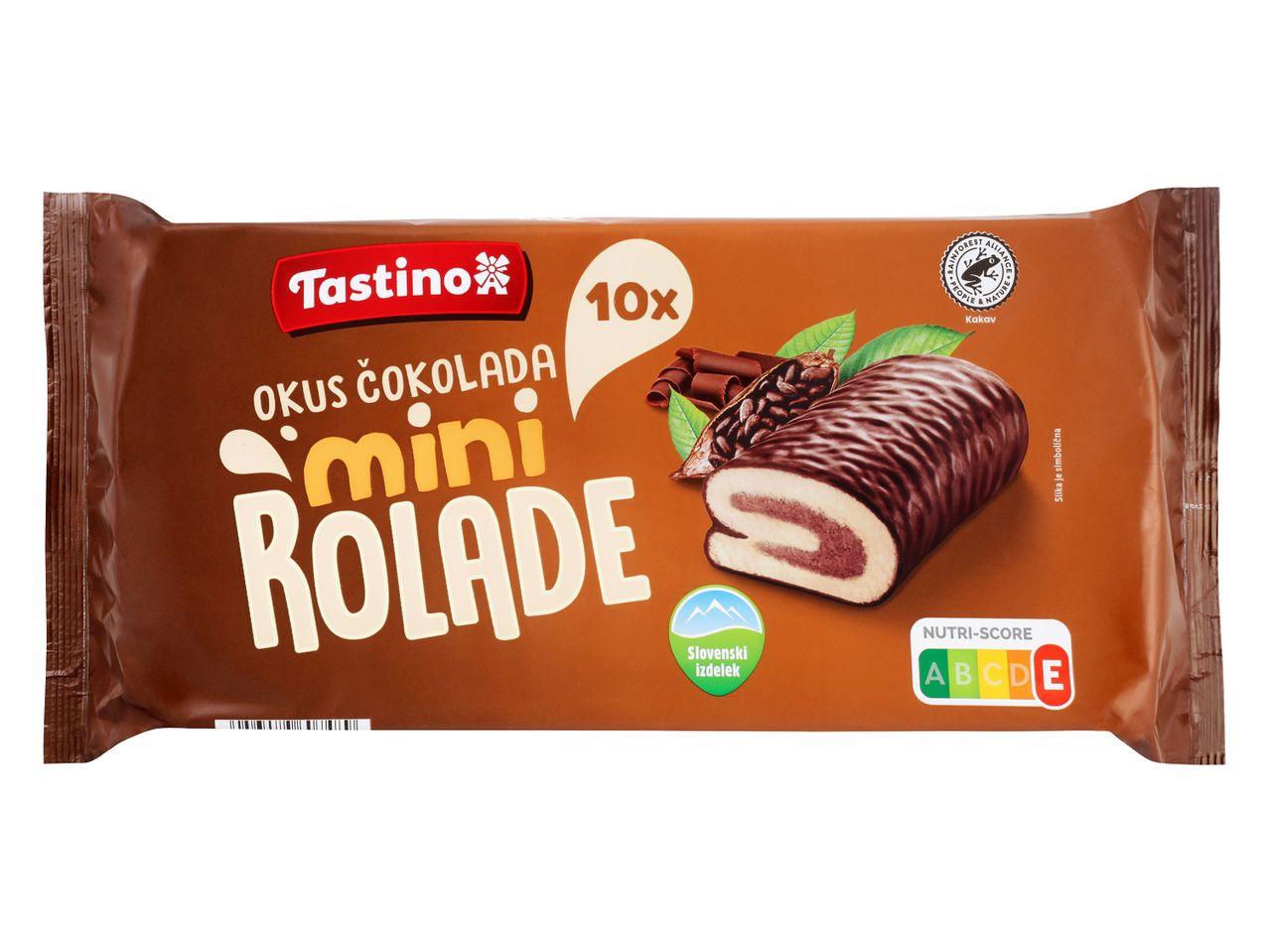 Paket mini rolad Tuc velikih 100g s čokoladnim nadevom.