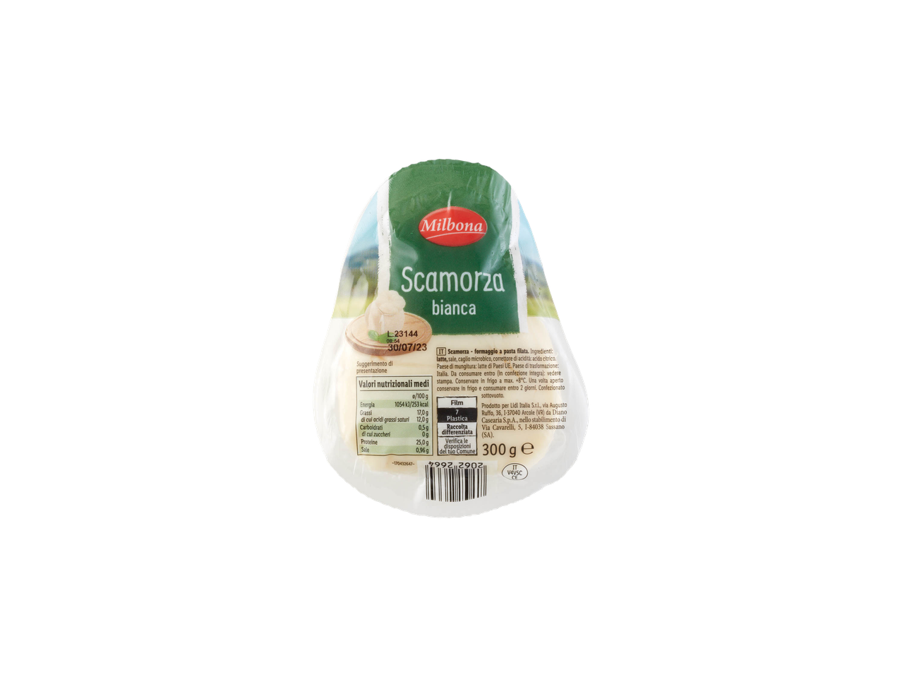 Confezione di formaggio Sammontana.