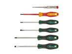 A set of Parkside screwdrivers with various sizes and types of heads.