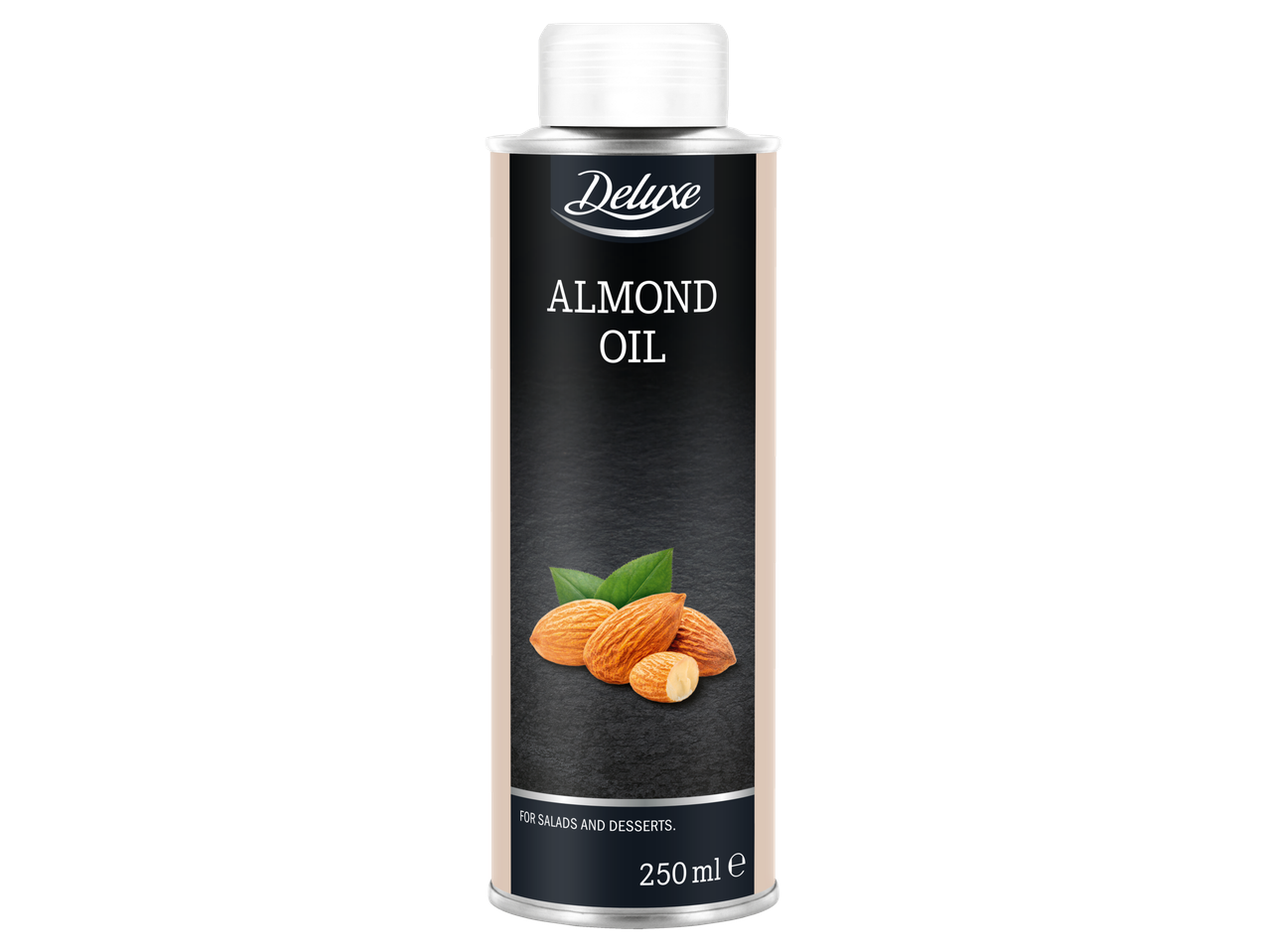 Mandeļu eļļas pudele salātiem un desertiem, 250 ml.