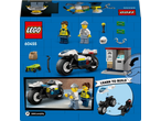 Police motorcycle set with minifigures, accessories, and a 'Learn to Build' guide.