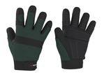 Pair of green and black work gloves with a 'PARKSIDE' logo on the wrist.