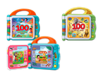 Vier interaktive VTech-Bilderbücher mit je 100 Wörtern zu verschiedenen Themen.