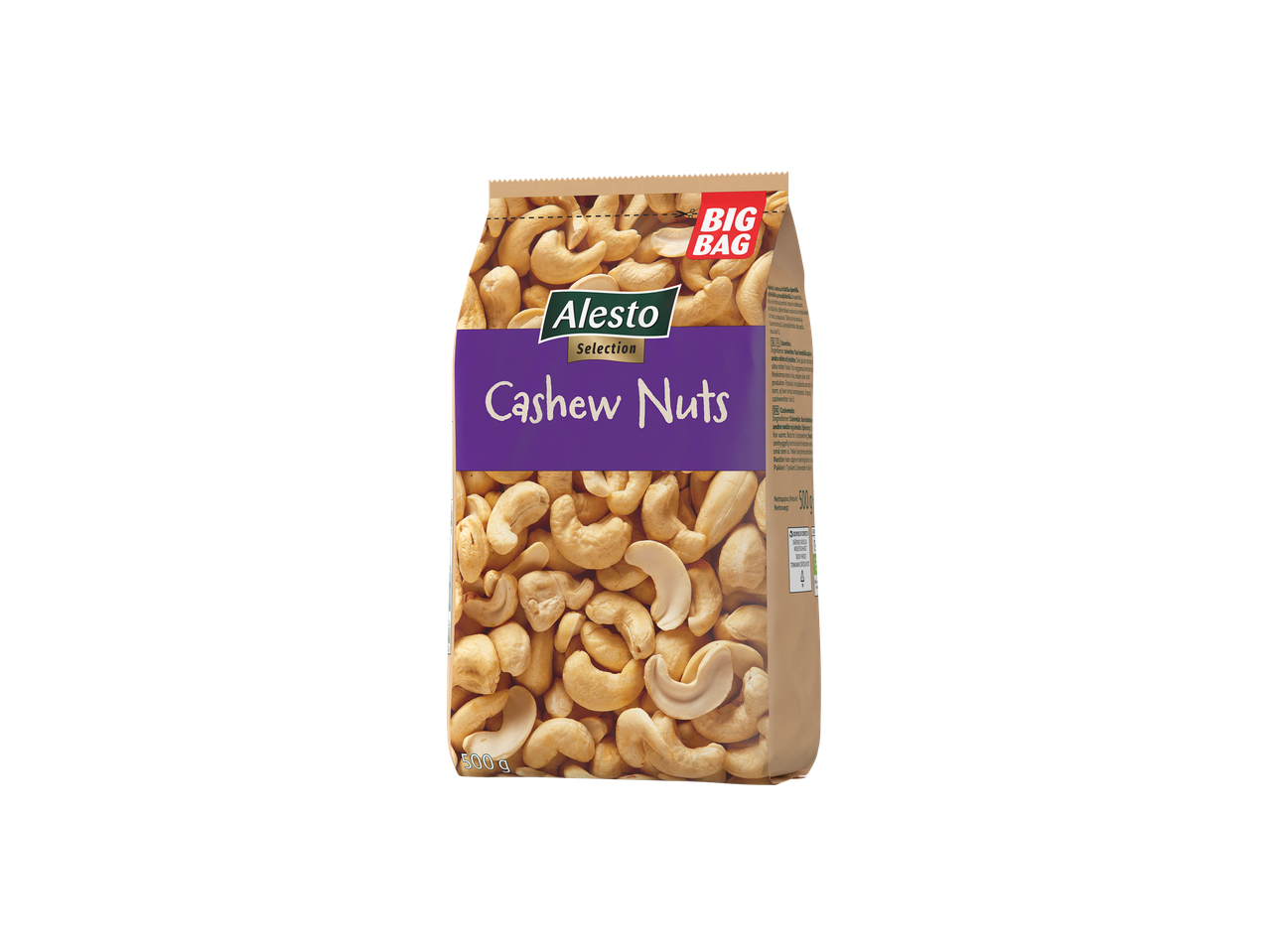 Alesto anakardžių riešutų maišelis