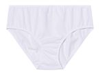 White cotton women's underwear briefs.
