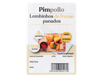 Embalagem de Lombinhos de Frango Panados Pimppollo, sem glúten, para Air Fryer.