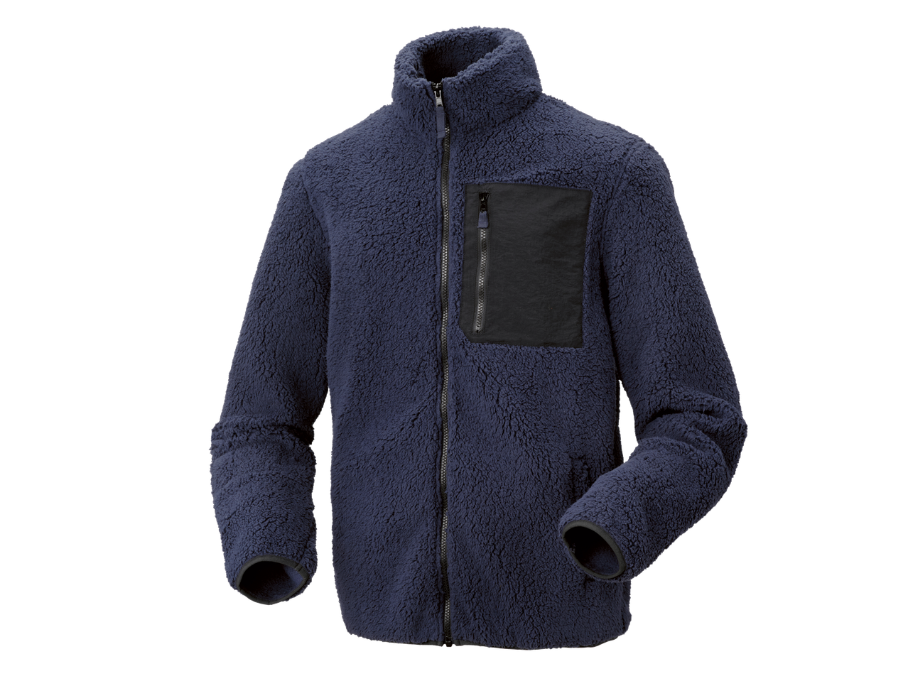 Parkside® Jakna od flisa: Tamsiai mėlynas flisinis švarkas su užtrauktuku ir krūtinės kišene