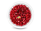 Verse granaatappelpitjes in een doorzichtige verpakking met Nutri-Score A en 90g.