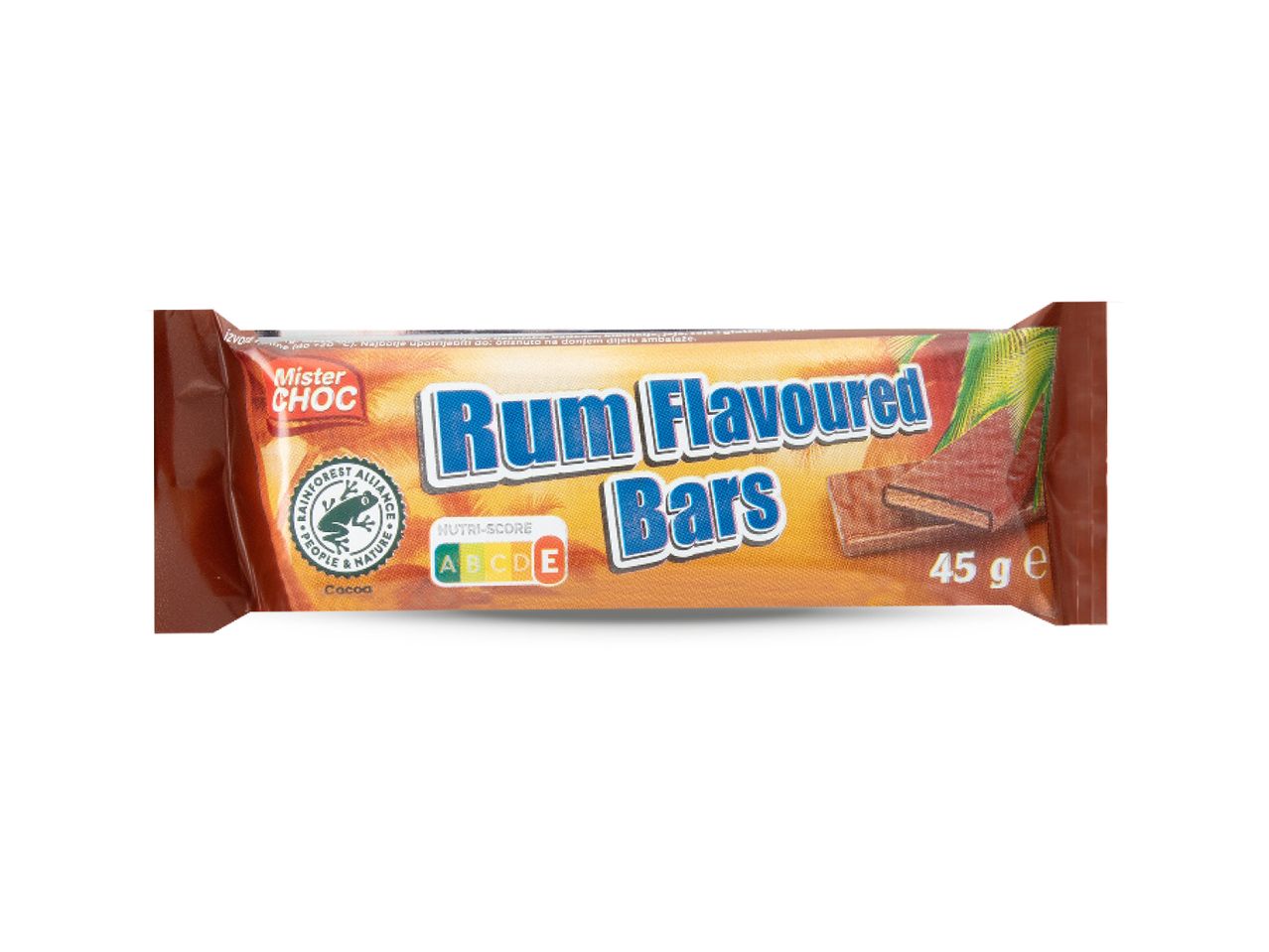 Čokoladice s okusom ruma marke Mister Choc, 45g.