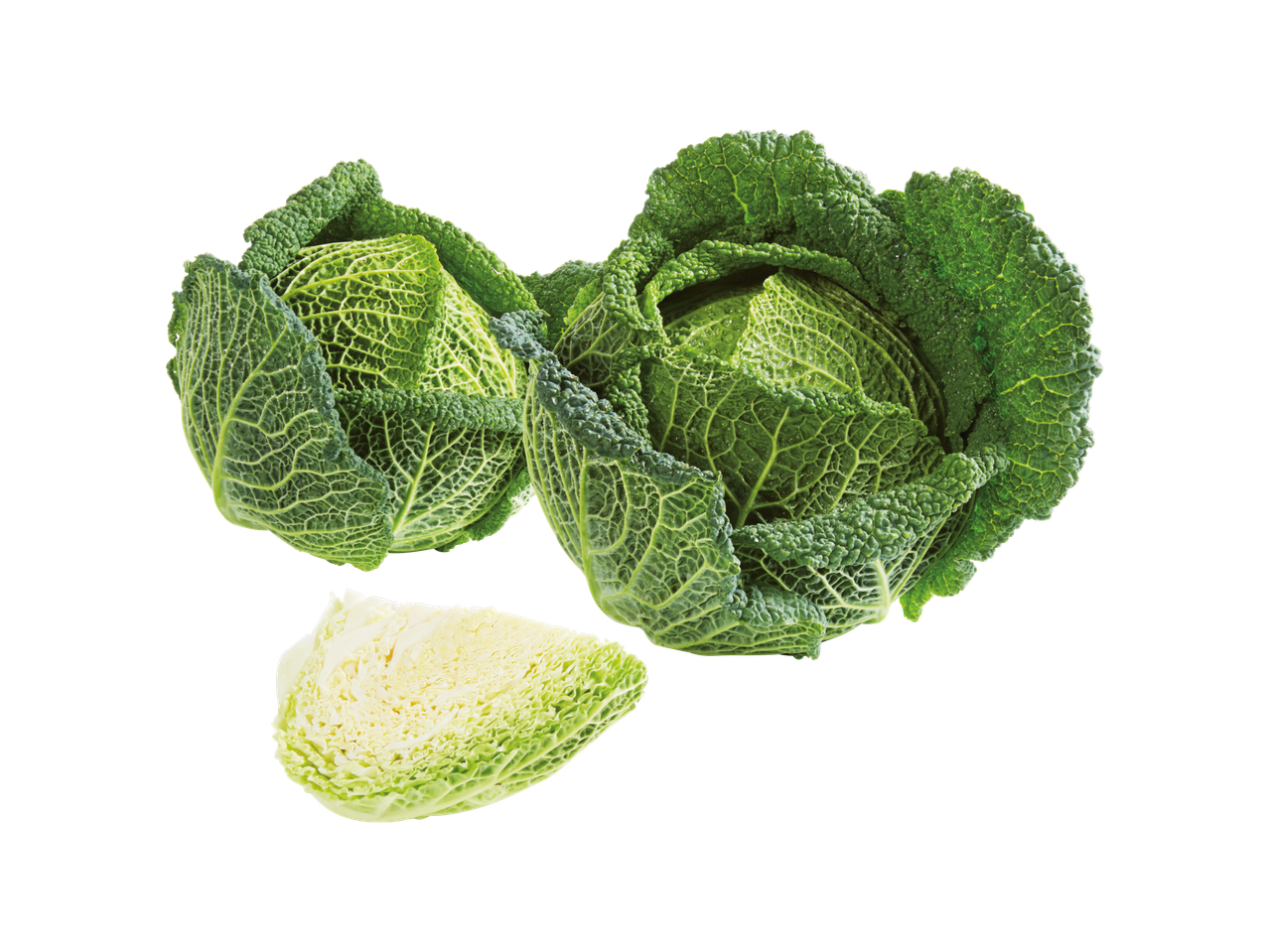 Dva cijela i jedan prerezani kelj pupčar na crnoj pozadini.