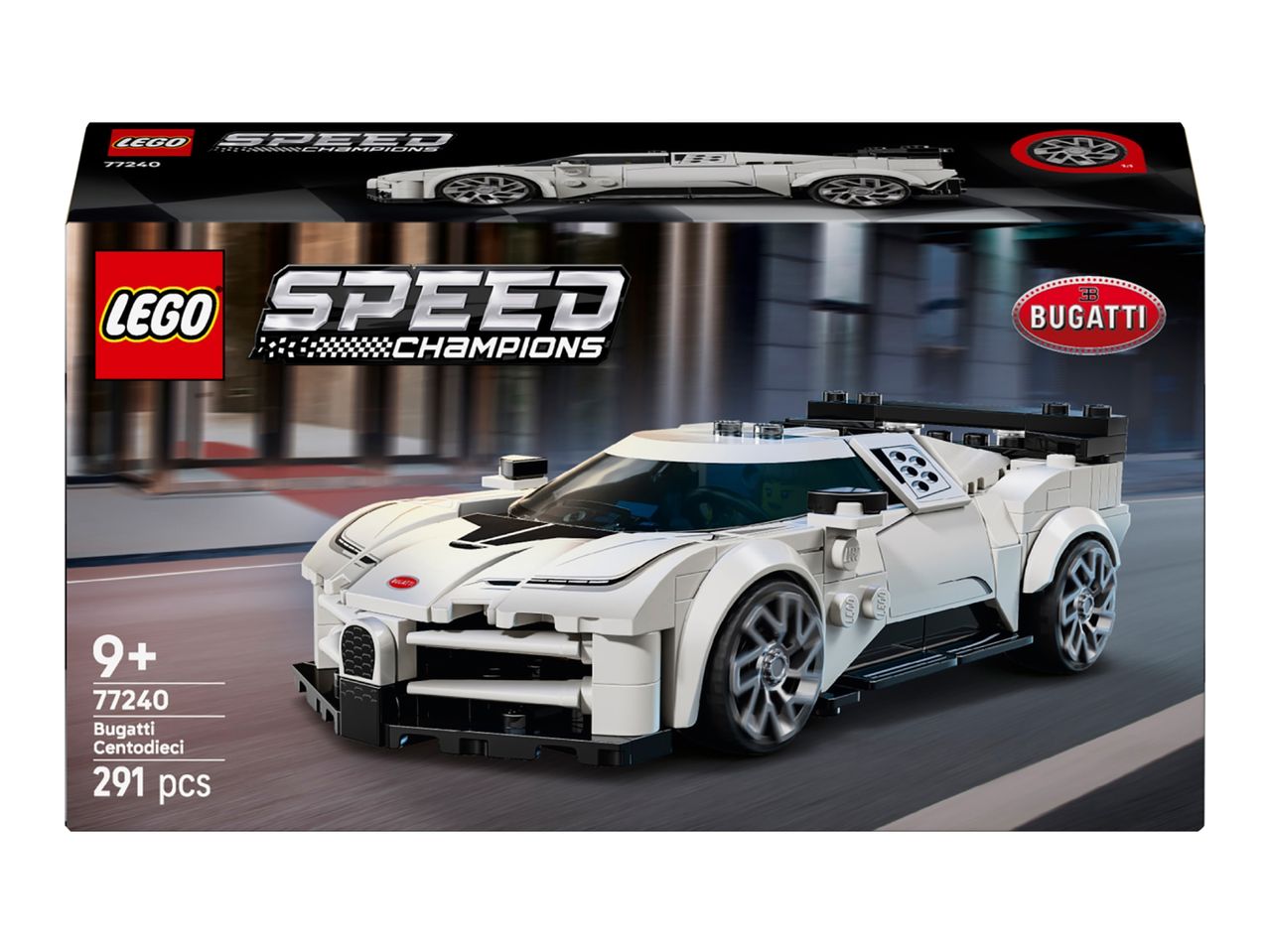 Lego Speed Champions Bugatti Centodieci set, 291 pieces, for ages 9+