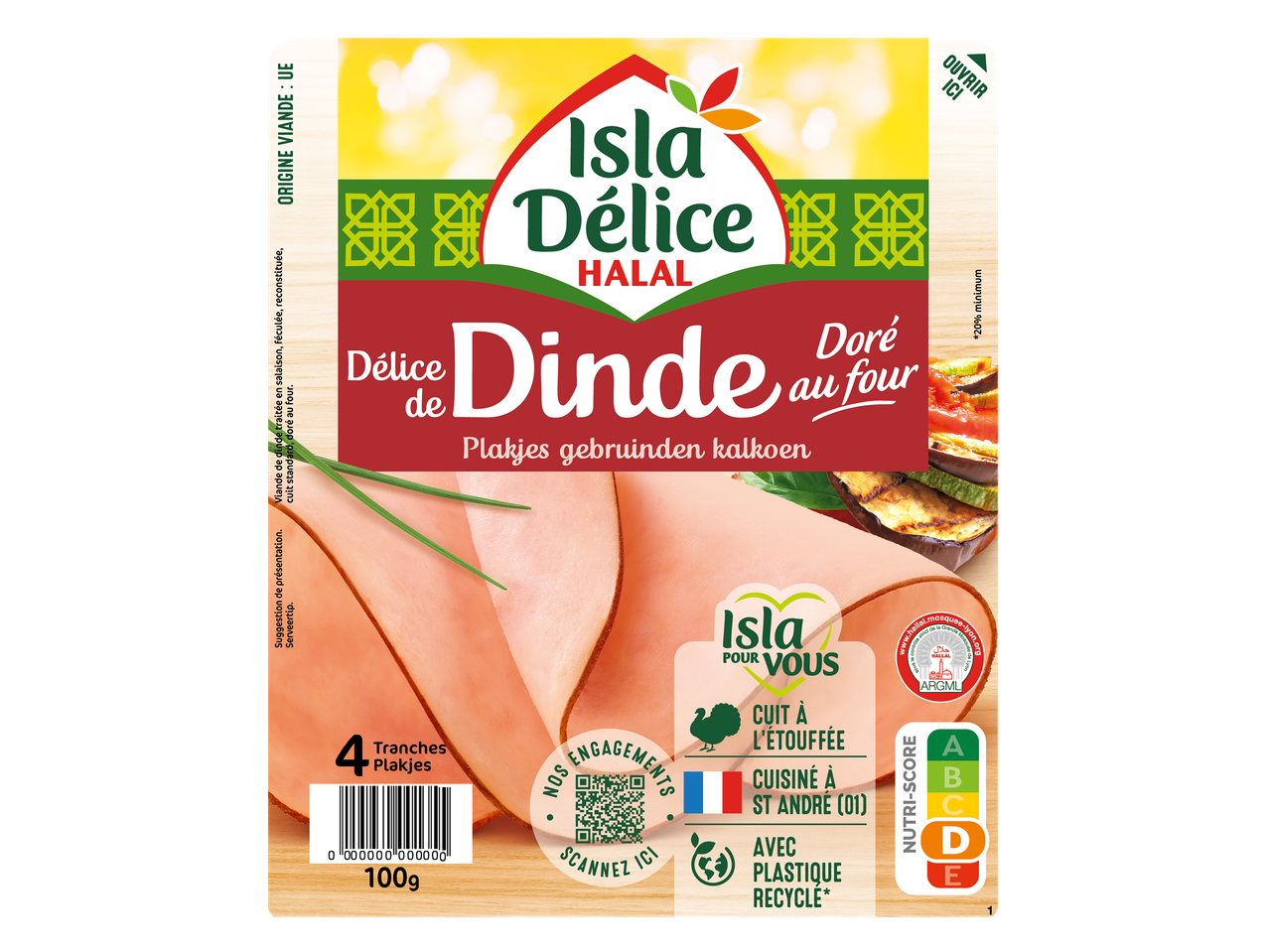 Isla Délice Dinde dorée au four