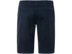 Calças chino azul-marinho escuras com cintura elástica.