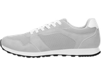Ανοιχτό γκρι αθλητικά παπούτσια ESMARA MEN με λευκά κορδόνια και λευκο-μαύρη σόλα.