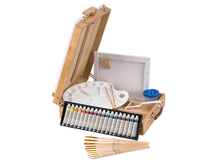 crelando® Stalo molbertas su lagaminu