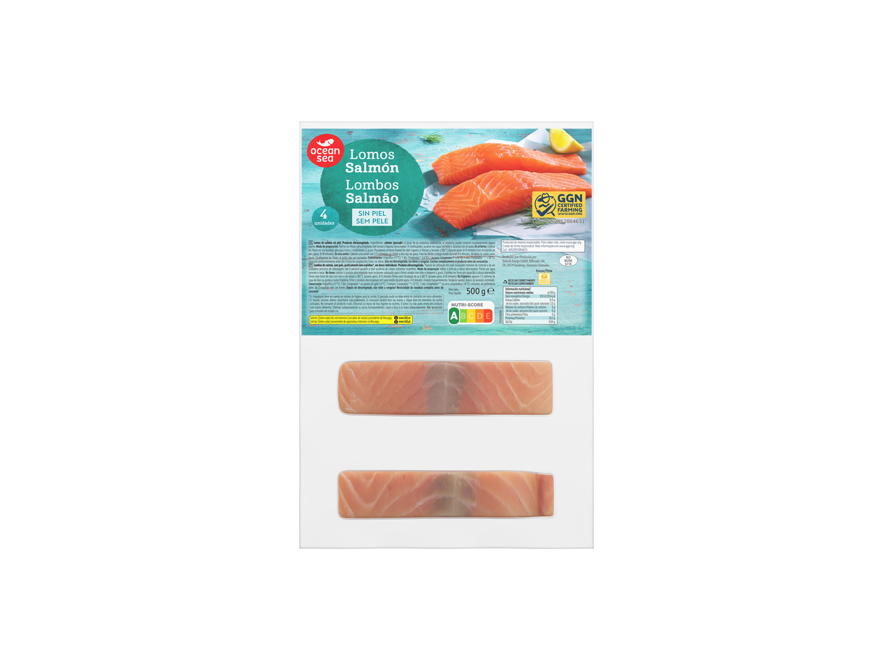 Lombos de Salmão sem Pele