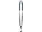 A pair of grey silicone-tipped tongs.