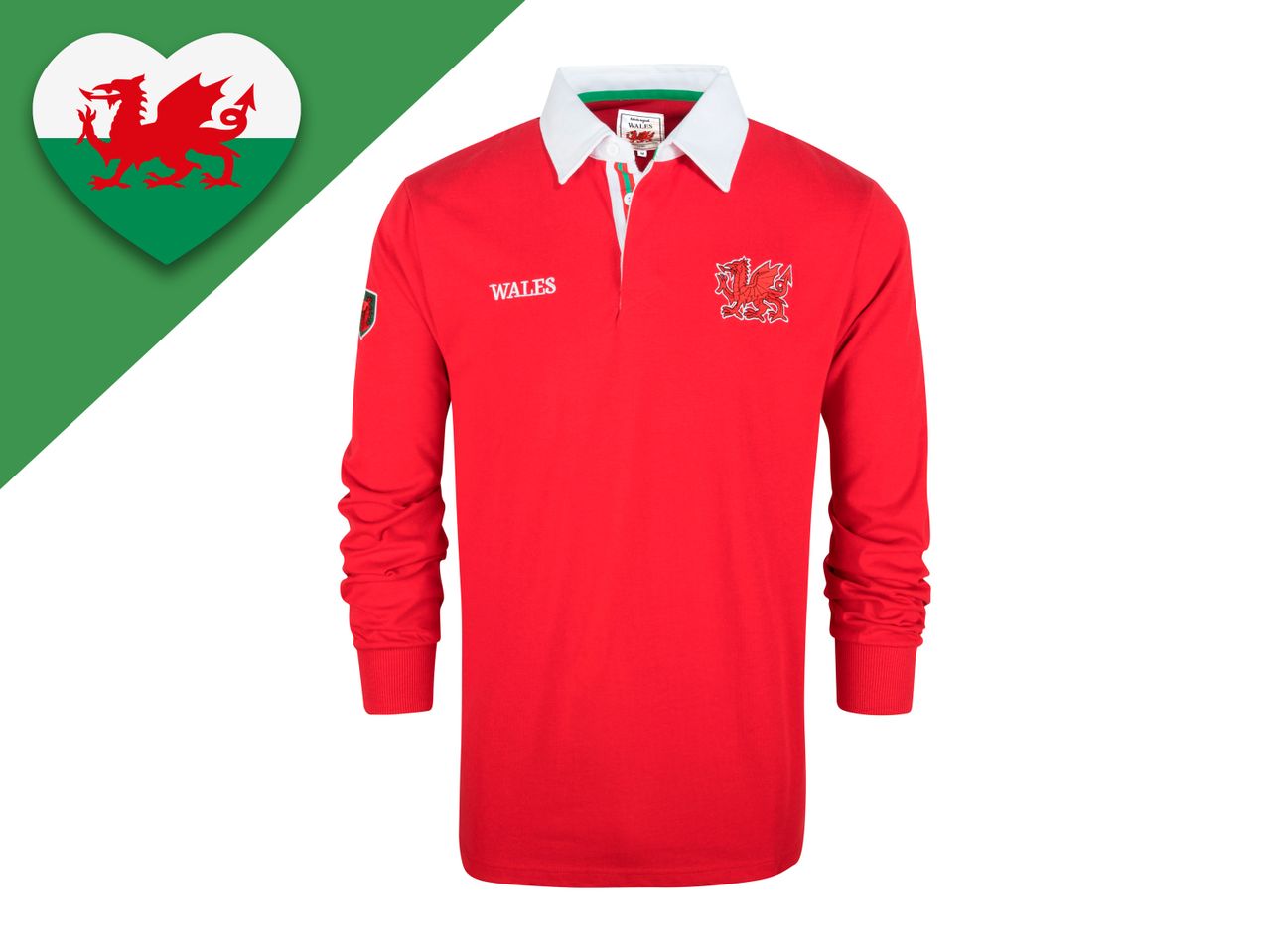 Go to full screen view: Adults’ Wales Rugby Shirt - Image 1