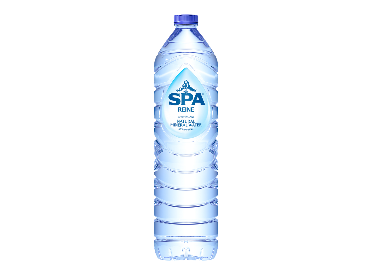 SPA Reine: natuurlijk mineraalwater in een plastic fles.