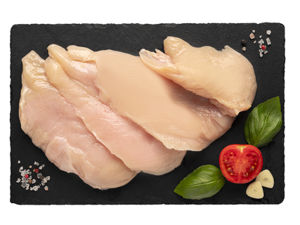 Friss, szeletelt csirkemellfilé