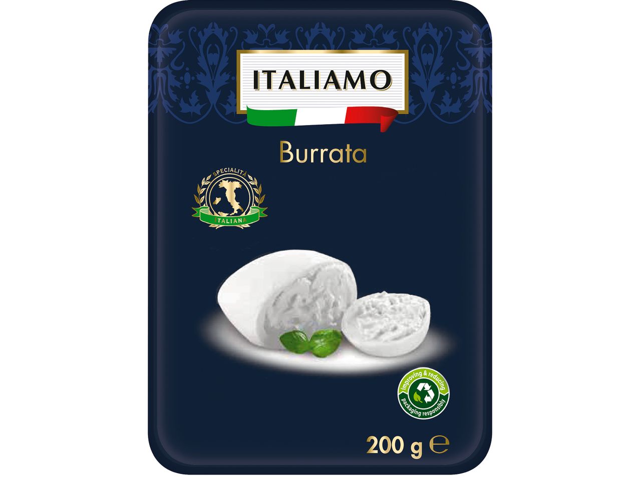 Опаковка на Burrata Italian, 200 гр.