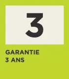 Badge de garantie 3 ans.