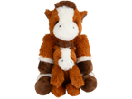 Lupilu Mom and Baby Plush Toys: two brown and white horse plush toys, one larger and one smaller.