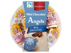 Favorina Mini Chocolate Angels, milk chocolate, with Fairtrade cocoa.