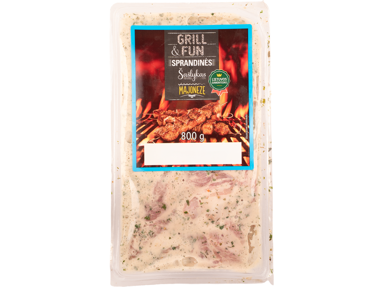 GRILL & FUN sprandinės šašlykas majoneze, 800g