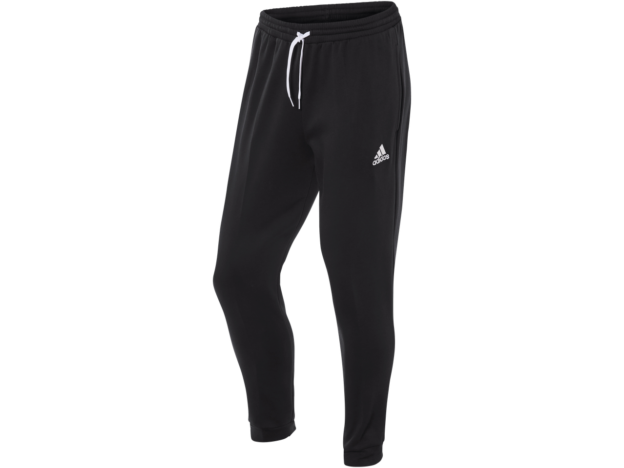 ADIDAS zwarte heren joggingbroek met wit trekkoord en logo