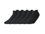 CRIVIT Adult Sports Trainer Socks, 5 pairs of black ankle socks
