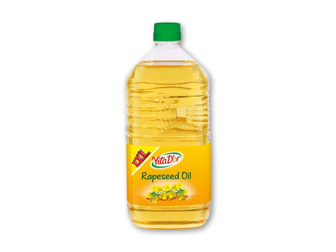 En flaske VitaDor raps olie.