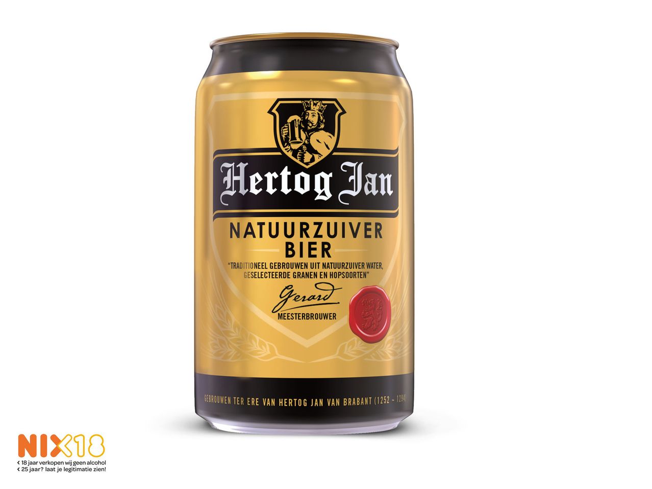 Hertog Jan Natuurzuiver bierblik.