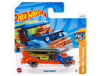 Um Hot Wheels Road Bandit, um veículo de transporte rápido, na sua embalagem.