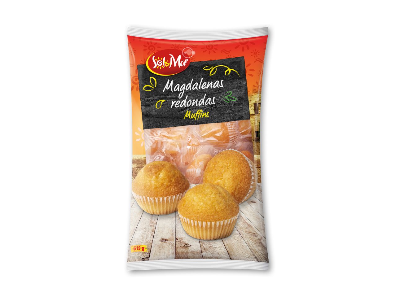 Sol y Mar runde magdalenas muffins (615g).