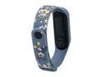 Paw Patrol-themed kids' fitness tracker with blue silicone band and star accents.