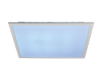 LIVARNO HOME LED panel z belim okvirjem in modro svetlobo