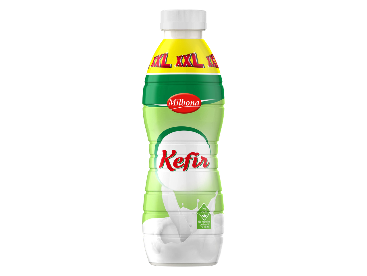 Bottiglia di kefir Valio.