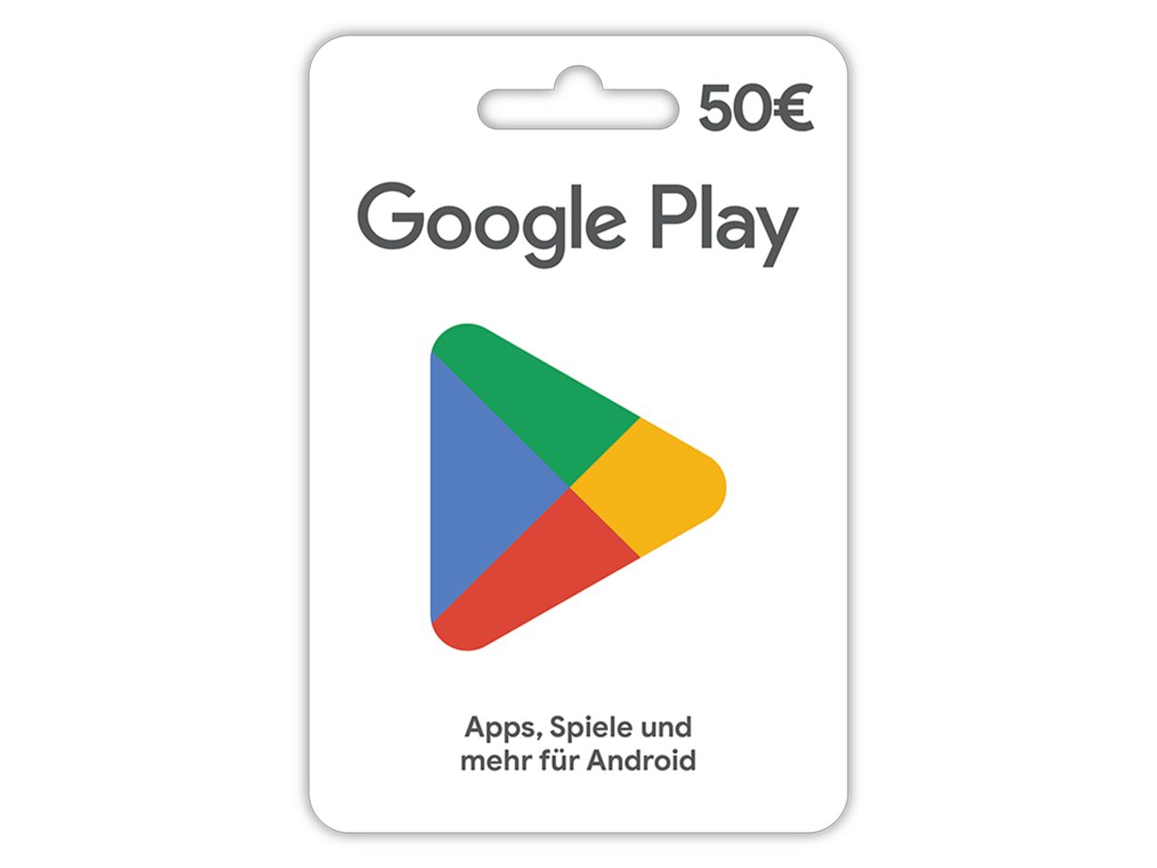 50€ Guthabenkarte für Apps, Spiele und mehr für Android