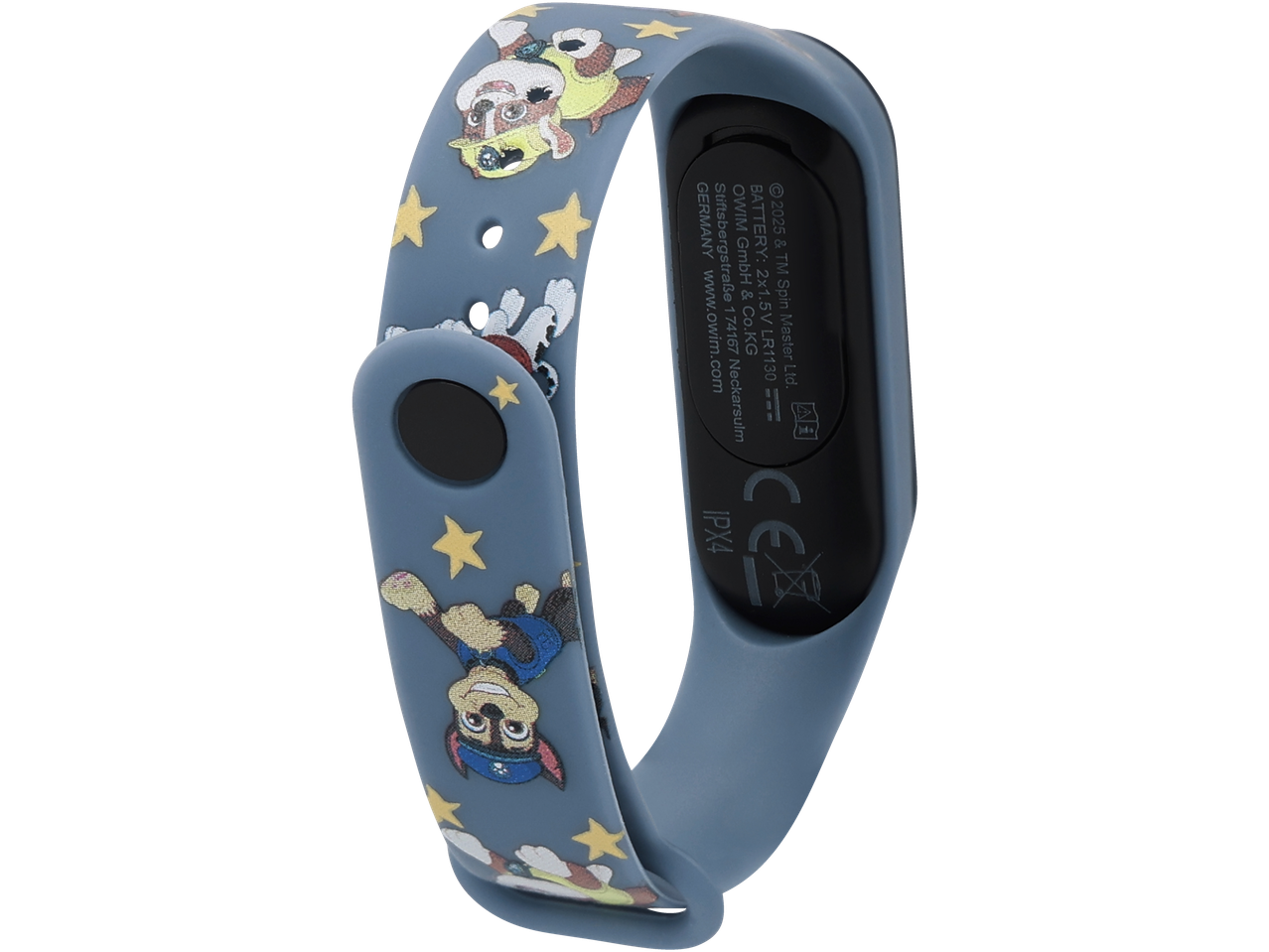 Σκούρο μπλε fitness tracker Paw Patrol με κίτρινα αστέρια.