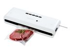 SilverCrest vacuum sealer with a vacuum-sealed raw steak and rosemary