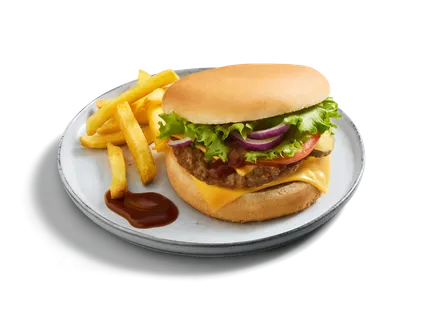 Food Fox Double Cheeseburger