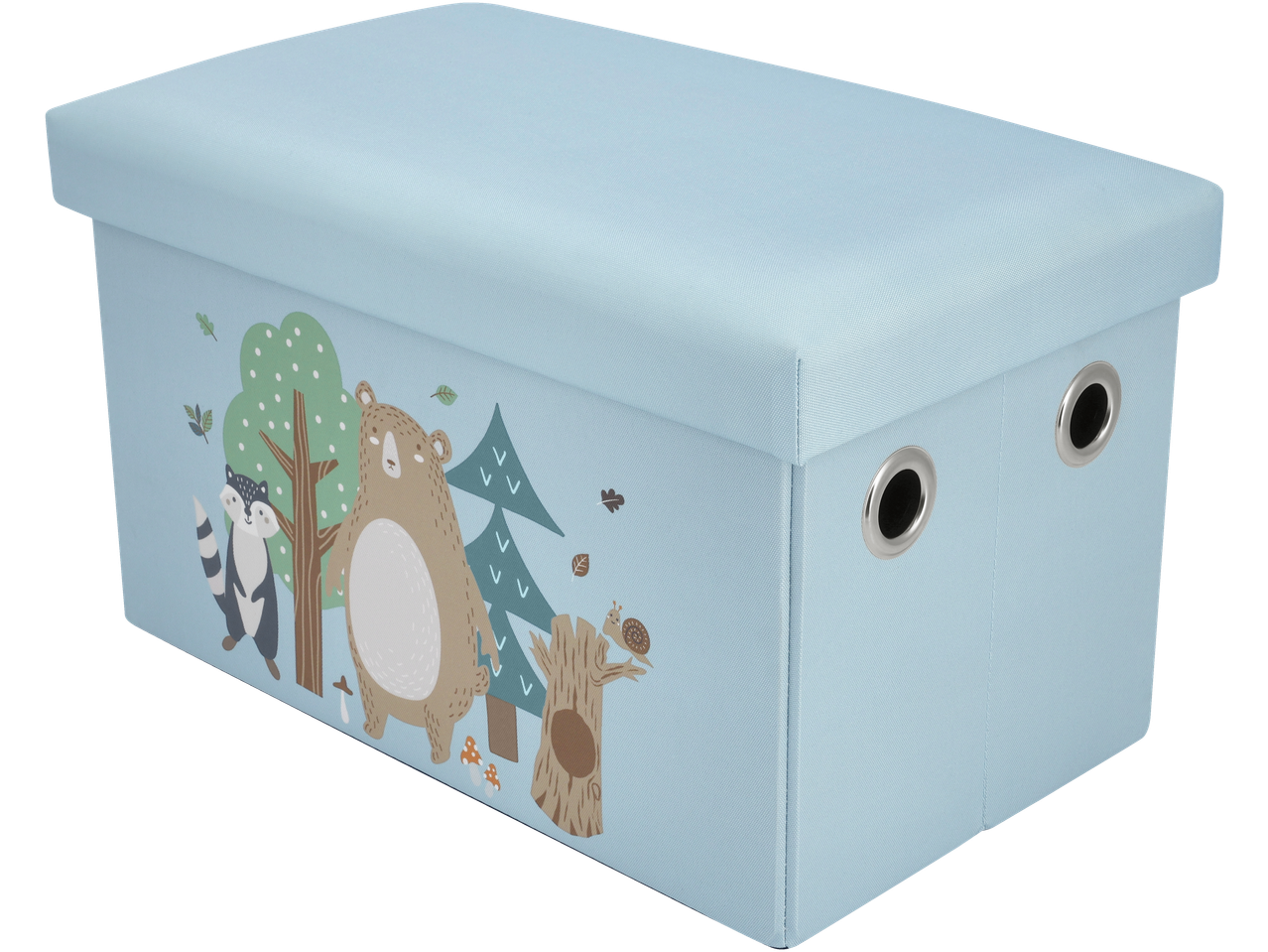 Lupilu kinderopbergbox met bosmotief en deksel