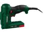 Rebitador elétrico PARKSIDE PHET 15 C2 para agrafos tipo 53 (6-14mm) e pregos tipo 47 (14-15mm).